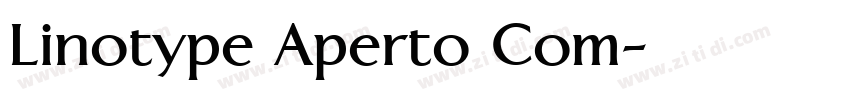 Linotype Aperto Com字体转换